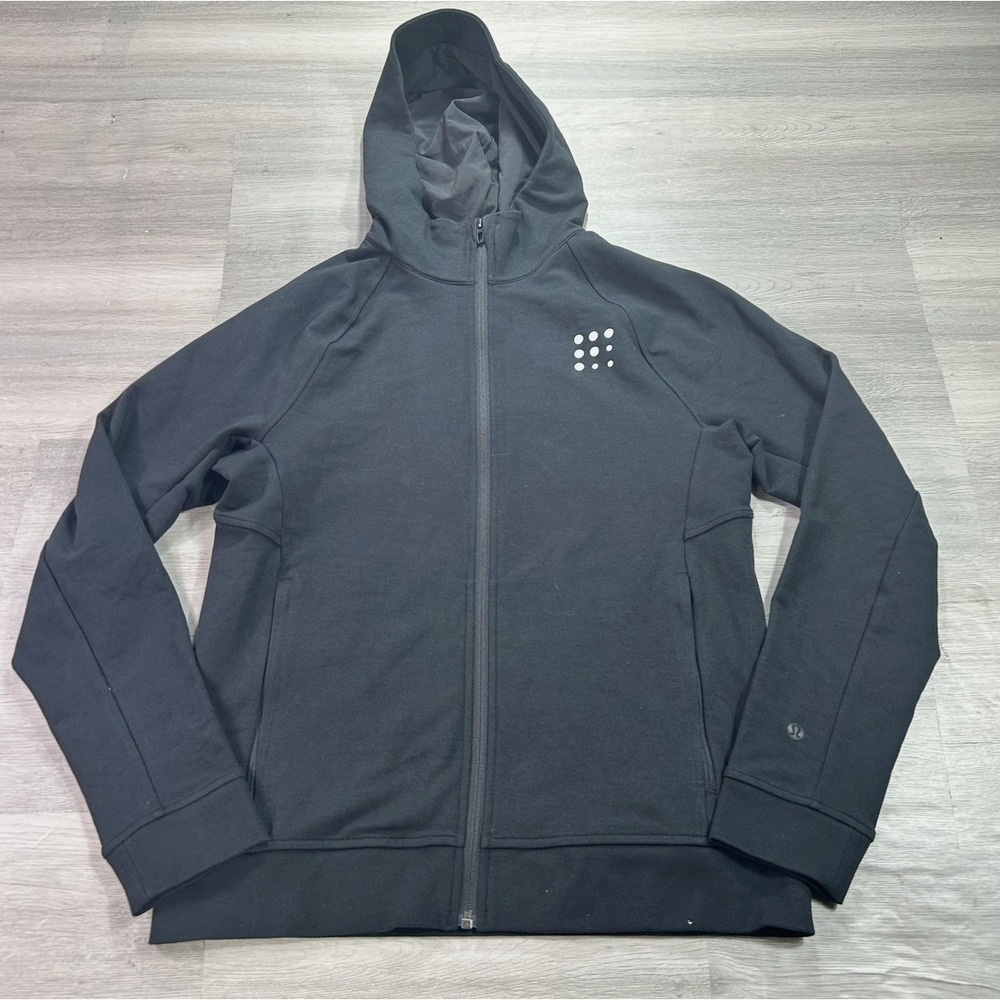 NEW Lululemon City Sweat Hoodie Mens Medium Black Performance Sweatshirt .-+